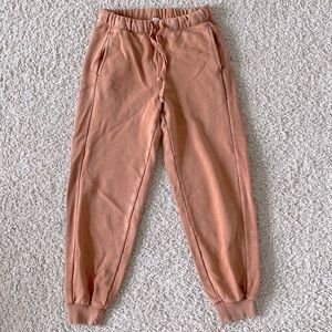 Aerie Rust Orange Jogger Sweatpants Sz Small